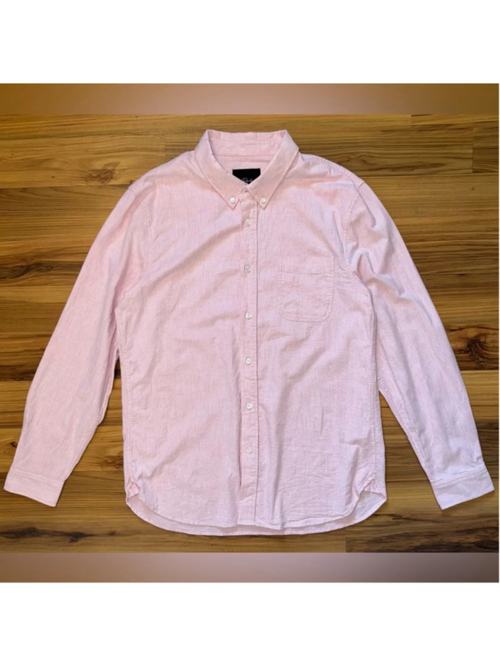 Rails Perry Pink Oxford Button Down Shirt Men’s Large Preppy Casual Coastal